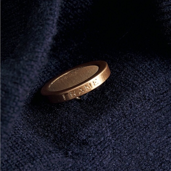 NWT $648 Frame Denim Blue The Rugby Tunic Dress Sweater Size S Cashmere Wool - Picture 7 of 12